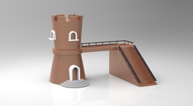 fl - rt Stadt-Bibliothek Spielzeug 3d print model - Mito3D
