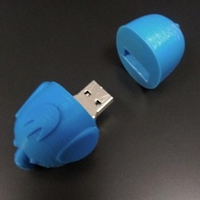 Blitz Fahrt Elefant Büro USB 3d print model - Mito3D