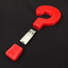 flash drive question gadgets 3d print model - Mito3D
