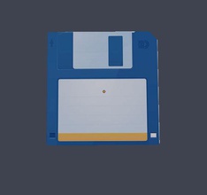 la disquette 1 les gadgets couleur de disque sac mélangé textures 3d print model - Mito3D