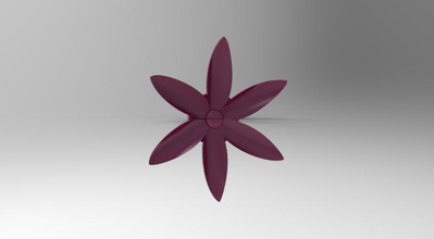 fiore rif magnete articoli per la casa 3d print model - Mito3D