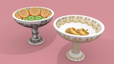 food holder housewares bowl color serving 3d print model - Mito3D