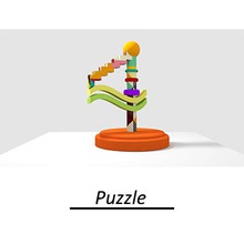 quattro art arredamento la decorazione numero di puzzle 3d print model - Mito3D