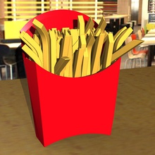 french fries - national day toys art potatoes 3d print model - Mito3D