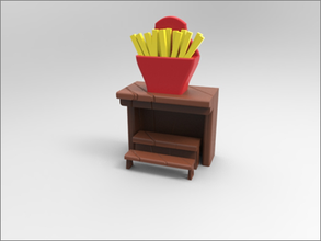 patatine fritte negozio i giocattoli shop 3d print model - Mito3D