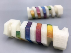 tam renkli un üretilebilir parçası oyuncaklar renk deli da vinci imkansız karışık bir çanta mixedbag yazıcı test 3d print model - Mito3D