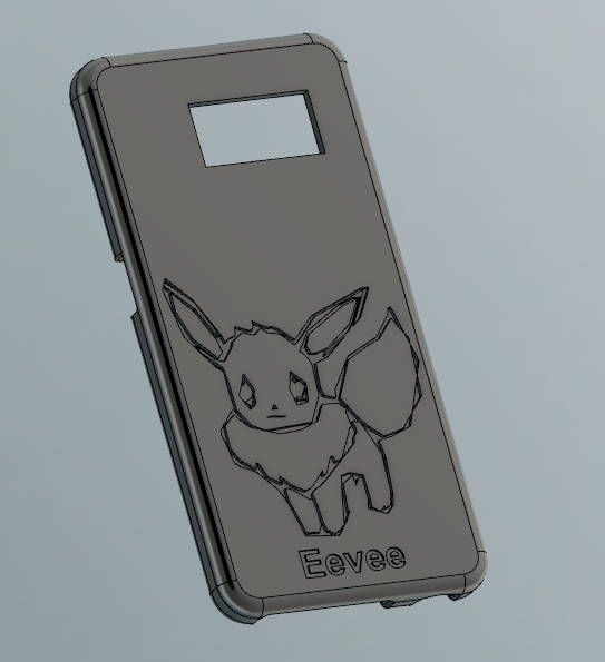 galaxy s6 caso de telefone eevee gadgets 3D print model - Mito3D