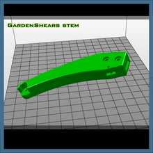 garden shears stem tools 3d print model - Mito3D