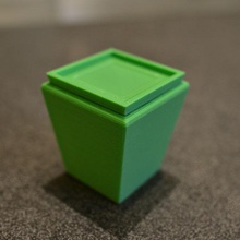 gardon pot cube les articles ménagers 3d print model - Mito3D
