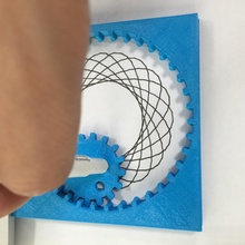 gear ring rulers education ruler toy 3d print model - Mito3D