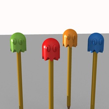 ghost pencil topper education gadgets penciltops toys 3d print model - Mito3D