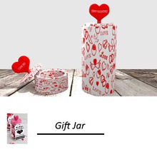 gift jar small office color love valentines 3d print model - Mito3D
