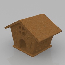 ginger bread house cookie housewares cookies food printer 3d print model - Mito3D