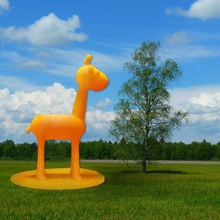la jirafa educación animal 3d print model - Mito3D