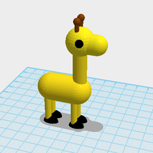 girafe l'éducation 3dprinting couleur jouet 3d print model - Mito3D