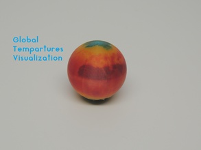 global temperatures stem education climate change warming globe temperature world 3d print model - Mito3D