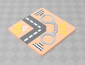 go jail toys monopoly 3d print model - Mito3D