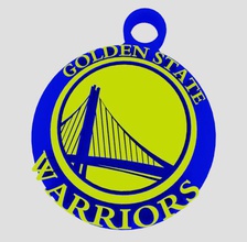 golden state keychain fashion color gsw mixed bag warriors 3d print model - Mito3D
