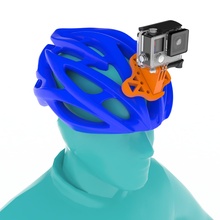 gopro Helm montieren Gadgets Actioncam Sport 3d print model - Mito3D