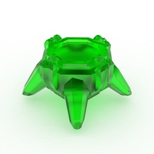 cristal verde coaster 2 artículos para el hogar de batman vs superman la kriptonita en montaña rusa 3d print model - Mito3D