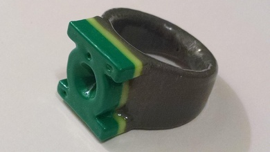 green lantern ring fashion jewelry 3d print model - Mito3D