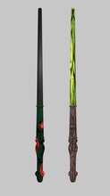 lanterna verde varinha brinquedos de cor cosplay a moda harry potter varinhas 3d print model - Mito3D