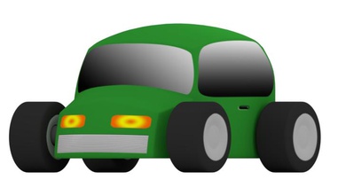 green toy car toys color 3d print model - Mito3D