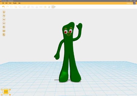 gumby reddadsteve cartoon color 3d print model - Mito3D