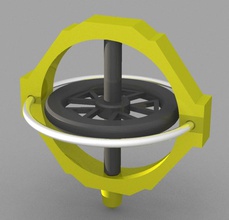 gyroscope toys gravity physics toy 3d print model - Mito3D