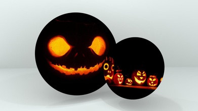 halloween frisbee disc les jouets couleur disque la fête d'halloween 3d print model - Mito3D