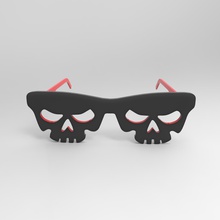 halloween vidro e a moda óculos o dia das bruxas festa 3d print model - Mito3D