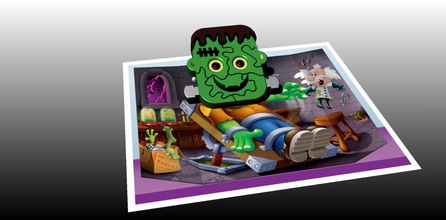 halloween puzzle frankie toys 3d print model - Mito3D