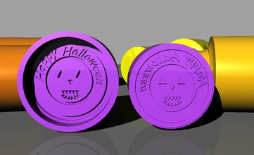 halloween themed pasta stamp tools art food 3d print model - Mito3D