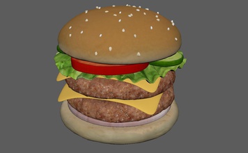 hamburger moda la cultura pop 3d print model - Mito3D