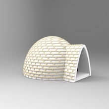 hamhamster igloo house pet supplies housewares hamsters mouse bathtup wheel 3d print model - Mito3D