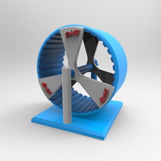 hámster rueda mascota suministros Jerome xyzprinting free downloadable 3D modelos electrodomésticos Mascota Suministros hámsters ratón baño casa 3d print model - Mito3D