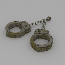menottes pendentif jour de la mode handcuffday handcuffpendant 3d print model - Mito3D