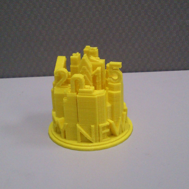 frohes neues Jahr Stadt Mode 2015 neue 3D print model - Mito3D