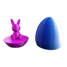 happy rabbit egg house art big easter 3d print model - Mito3D