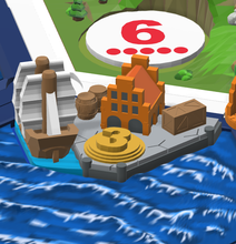 harbor 3 1 toys board game boardgame catan color settler settlers 3d print model - Mito3D