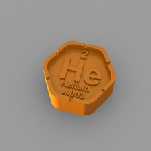 o -helyum blok eğitim kimya elemanları periyodik tablo 3d print model - Mito3D