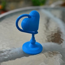 heart-shaped globe toys 2015 valentine 3d print model - Mito3D