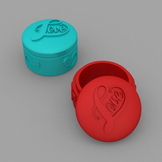 kalp Kutu 5 çılgınlık kalpler gün sevgili sevgililer 3d print model - Mito3D