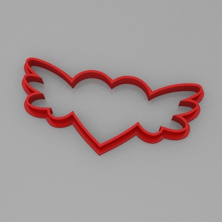 corazón Galleta cortador 5 lemsanidad corazones día enamorado san valentin blanco 3d print model - Mito3D