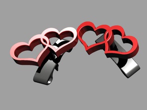 heart ear ring fashion accessory love nobel sla valentine's day 3d print model - Mito3D