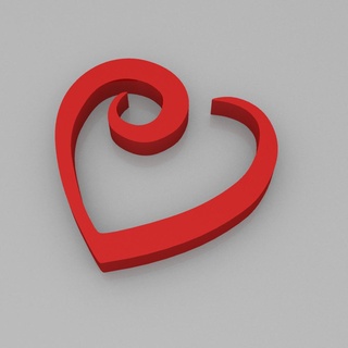 heart shape outline 5 lemsanity hearts heart's day valentine valentine's 3d print model - Mito3D