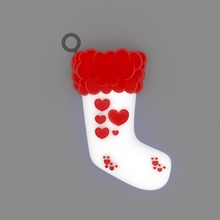 heart stockings 2 housewares 3d print model - Mito3D