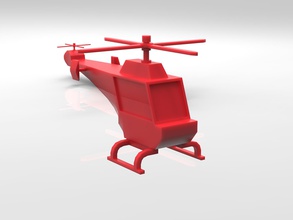 helicóptero los juguetes partes de juguete 3d print model - Mito3D