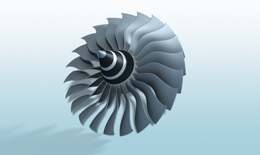 high bypass jet engine fan - gray titanium education aerospace catia chriserau color mixed bag model turbine turbofan 3d print model - Mito3D