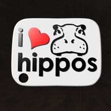 hippo giorno della catena chiave moda animale febbraio ippopotamo 3d print model - Mito3D